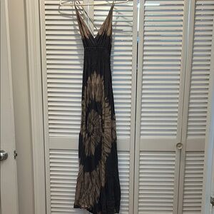 Rubyzaar Gray and Tan Maxi Dress
